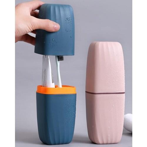 Simple Portable Toothbrush Cup Outdoor Travel Washing Storage Box