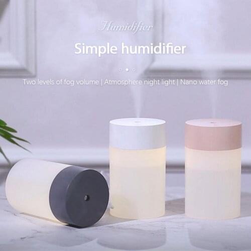 260mL Ultrasonic Car Air Humidifier Essential Oil Diffuser Anion Purifier Home Mist Maker With LED Night Lamp Auto-Shutdown
