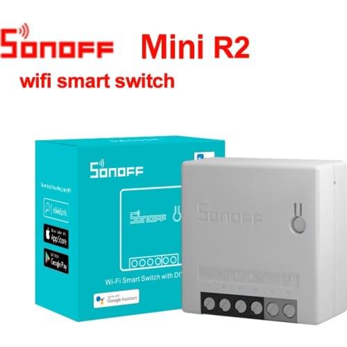 2/3/5/6/8/10PCS Sonoff Mini R2 Wifi Smart 2 Way DIY Switch Smart Home Remote Control Timer Switch Work With Alexa Google Home