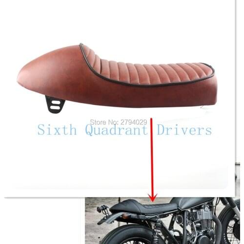 Universal Retro Motorcycle Hump Cafe Racer Seat Fits For Honda Yamaha Suzuki Kawasaki Harley Custom