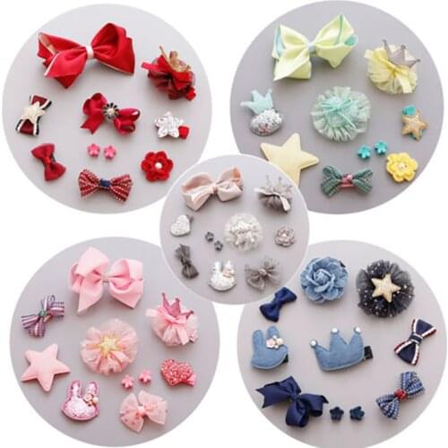 Gifts Box Kid Fashion Hair Accesories Hairpin Headband Gift Baby Girls Hairbands Hairclip Hair Bands Hair Barrettes Decorations