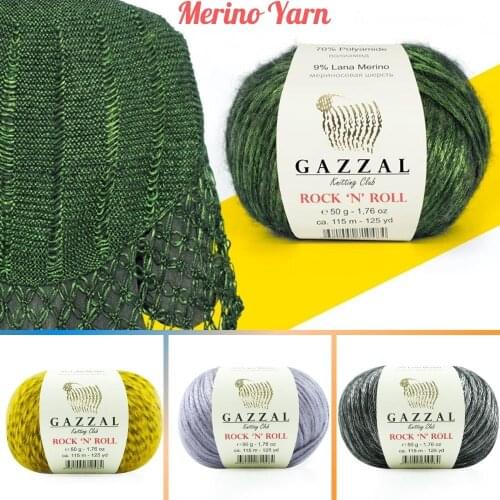 Lana Merino Rock Knitted Yarn 42 Color Options 115 Meters (50gr) Hand Knitting Yarn Ball - Gazzal Rock 25 Navidad - Sheep - Toys - Acrylic - Multicolor - Blanket - Sweater - Hobby - Home - Style - Amigurumi - DIY