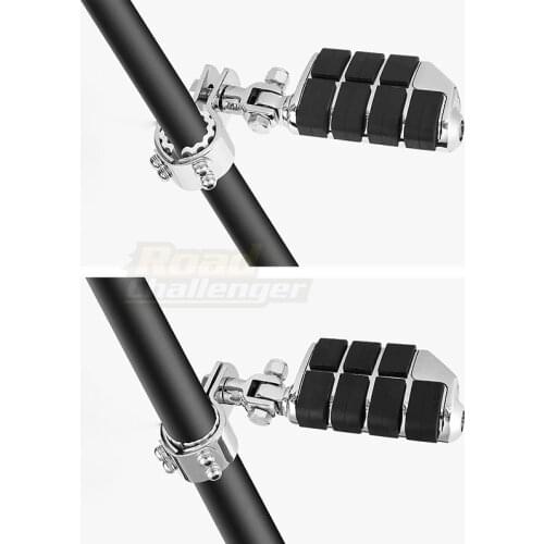 1 1/4"Motorcycle Pegs Highway Footpegs Engine Crash Bar w/Clamp Mount 32mm Footrests Custom For Harley For Yamaha For Honda