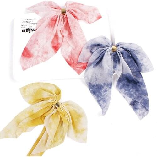 1PC Jewelry Gift Bow Streamers Hair Ring Rubber Bands Women Hair Bands Hair Accessories Headwear