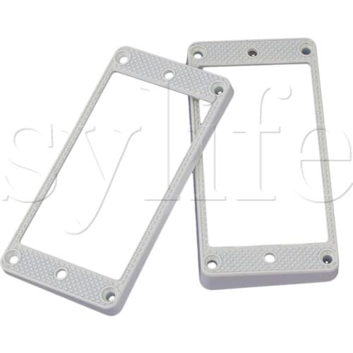 2x Black Electric Guitar Guitar Curved Humbucker Pickup Mounting Ring