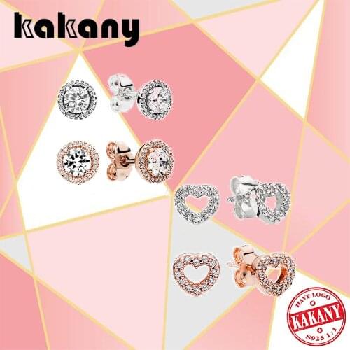 2021 New Fashion 100% S925 Sterling Silver Two Pairs Of Earrings Of Different Styles Original Diy Jewelry Suitable For Women