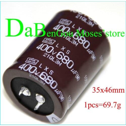 400v 680uf Original NI-PPON CHEMI-CON NCC Electrolytic Capacitor Radial Capacitance 35x45mm (20pcs)