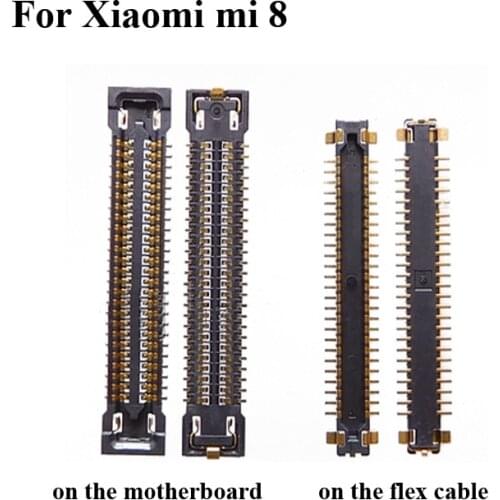5pcs FPC connector For Xiaomi mi 8 mi8 LCD display screen on Flex cable on mainboard motherboard For Xiao mi mi 8 mi8