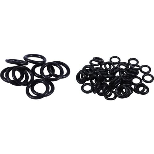 60 Pieces Black Nitrile Rubber O Ring Seals Washers 12 mm x 2.5 mm x 7 mm & 16 x 12 x 2 mm CNIM Hot
