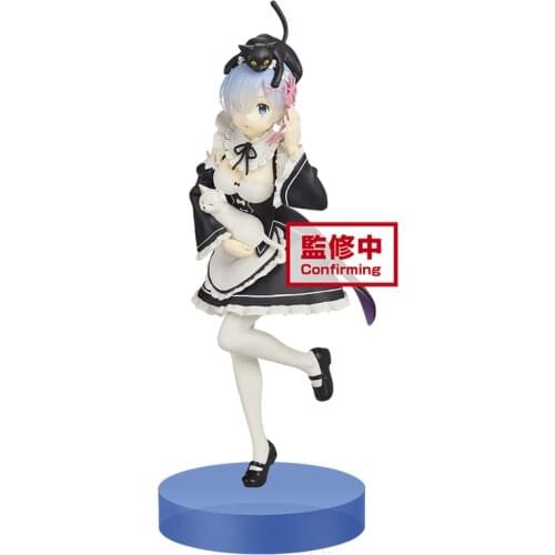 From Zero Rem Maid Outfit 22Cm Anime Dolls Figures Collectible Model Kids Toys Cute Cartoon Character Model Doll Anime Toys Gift