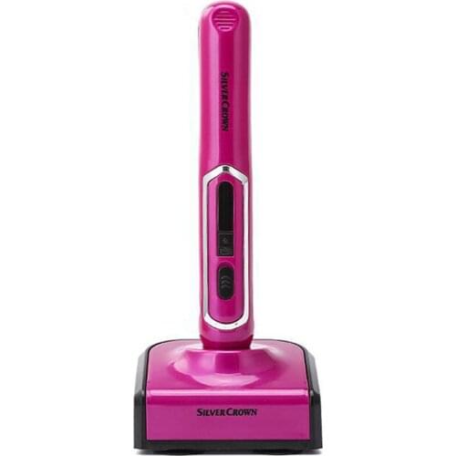 Auto Rotating Ceramic Hair Curler wireless USB charging hair straightener mini electric curl straight dual use with charger