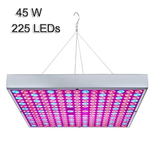 Full Spectrum 45W LED Phyto Lamp UV IR 225 LEDs Hang Lamp LED Plant Grow Light for Indoor Plant Flowering Growth AC85~265V