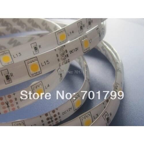 LED strip 5050 SMD 12V flexible light 30LED/m,5m 150LED,White,White warm,Blue,Green,Red,Yellow;RGB;in silicon coating;white pcb