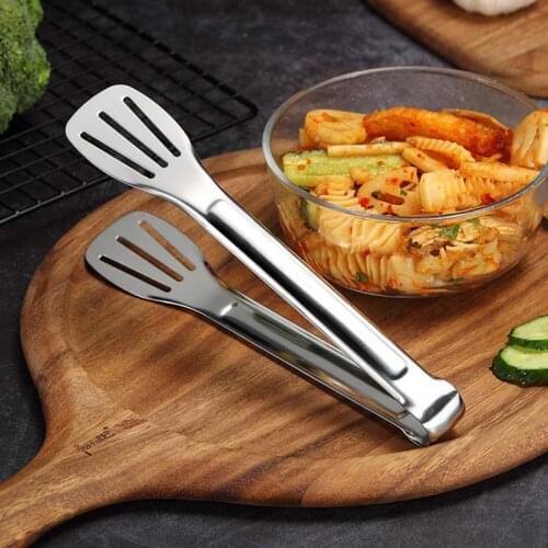 Barbecue Tools Stainless Steel Food Clip Bread Bun Tongs Kitchen Cooking Tongs Fried Barbecue Tongs