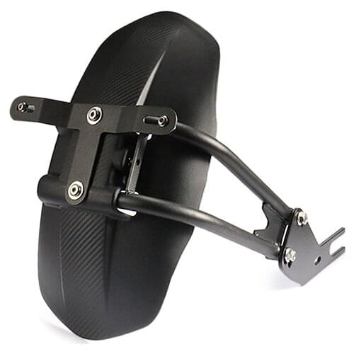 Motorcycle Black Rear Wheel Fender Mudguard w/License Plate Bracket For Kawasaki Z650 MT-07 Honda CBR650 Yamaha MT 09