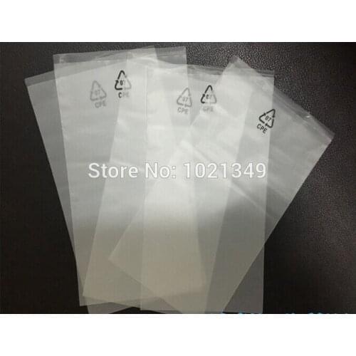 500pcs/lot CPE Frosted Plastic Package Storage Bags Merchandise Electronics Gift Bag CPE Bags 7*14cm Open Top with Logo