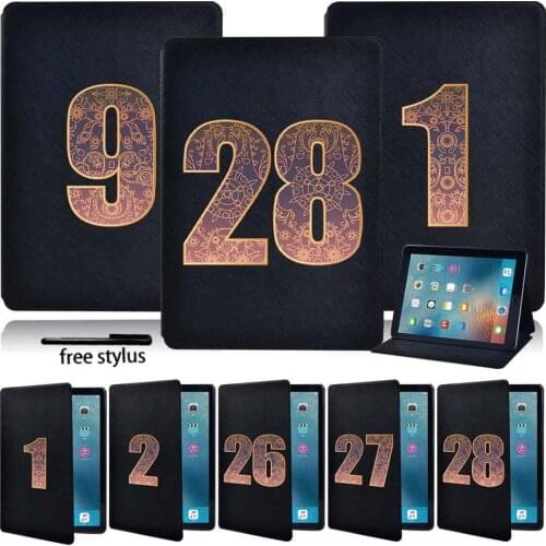 Tablet Case for Apple IPad Air 4/Air 1 / Air 2 /Air 3 10.5 2019 PU Leather Shockproof Protective Stand Cover Shell + Free Stylus