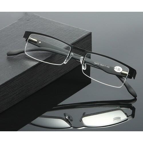New Half Frame Reading Glasses Men Women High Quality Business Computer Presbyopia Eyeglasses +1.0+1.5+2.0+2.5+3.0+3.5+4.0
