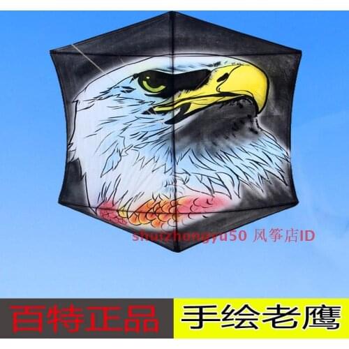 Rainbow high quality Weifang eagle kite umbrella fabric animal single line kites flying sports toys led fun diamond-kites bird