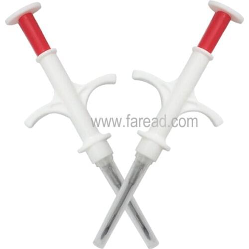 X10pcs RFID ISO11784/5 FDX-B 2.12x12mm RFID pet dog fish injectable microchip syringe animal identification