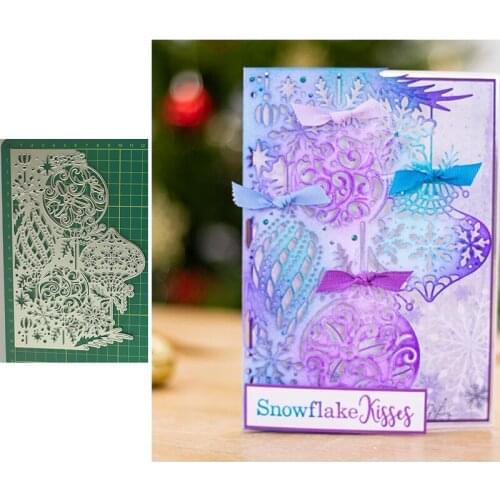 Christmas Lantern Lace Lace New Metal Cutting Dies Knife Mould Scrapbook Album Greeting Card Decoration DIY Handmade Art