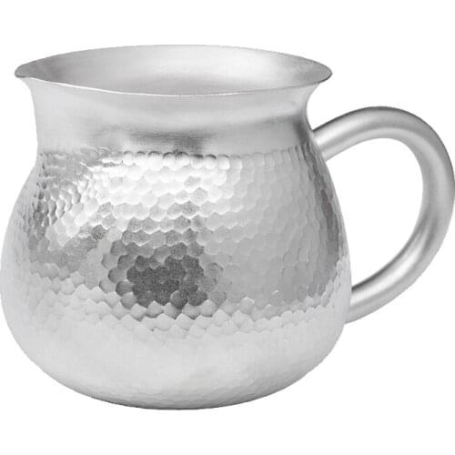 Silver Handmade Kung Fu Teaware Fair Cup S999 Silver Tea Ceremony Tea-making Separator Silver Tea Sea