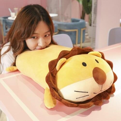 Cute Sitting Lion Plush Toy Cartoon Stuffed Animal Doll Soft Pillow Childlren Birthday Christmas Gift