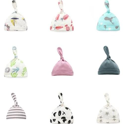 Baby Hats Cute Tail Fetal Cap for Newborn Infant Beanies Cotton Cartoon Boy Girls Beanie Caps Kids Warmer Bonnet Cap