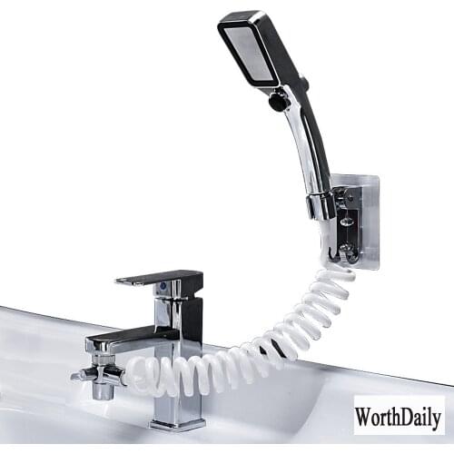 Washbasin Basin Faucet External Shower Toilet Bathroom Handheld Filter Telescopic Small Sprinkler Set Shampoo Room Artifact