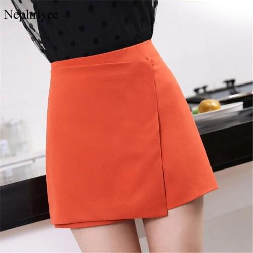 2021 Summer New Korean Style Shorts High Waist Chiffon A Line Short Casual Elegant Fashion Shorts Womens Shorts Skirts SHT135