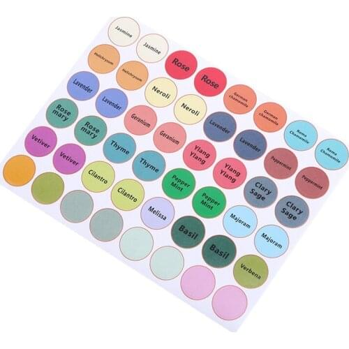 1 Piece 2020 New Hot Sale Label Round Label Sticker Glue Bottle Decal Label Essential Oil Bottle Sticker