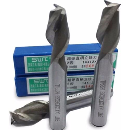 10mm, 5pcs 2 flute HSS-AL end mills cutting bits, cutting tools