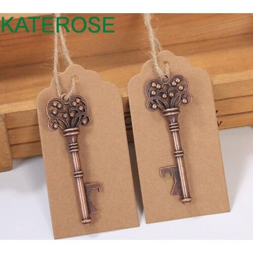 15PCS Vintage Key Bottle Opener Antique Key Beer Openers Wedding Favors Skeleton Key Wine Opener Bridal Shower Favor