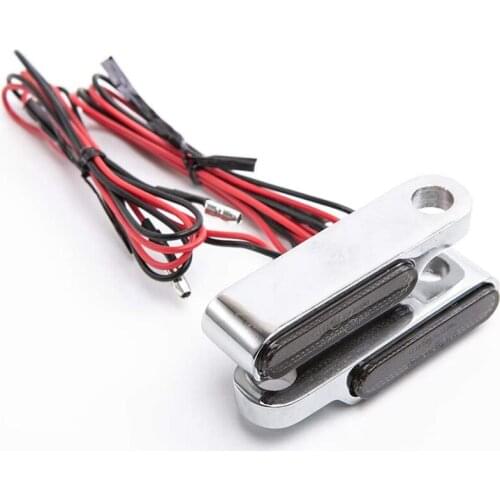 2PCS Amber Flowing Water Motorcycle 6 LED Turn Signal Light Indicators Lamp Handlebar Brake Clutch Lever Mount