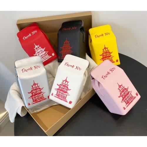 2021 New Fashion PU Leather Bag Women Chinese Style Creative Shoulder Bag Bucket Bag Crossbody Bags Women Bolsa Feminina Sac