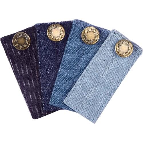 4pcs Pants Extender Waistband Extenders Pants Button Extender for Men Women