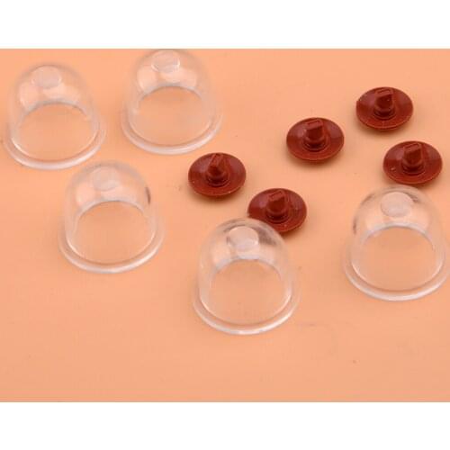 5 Primer Bulbs 5 Check Valves Plastic Fit For Hyundai HYBC5200 52cc 2-Stroke Trimmer