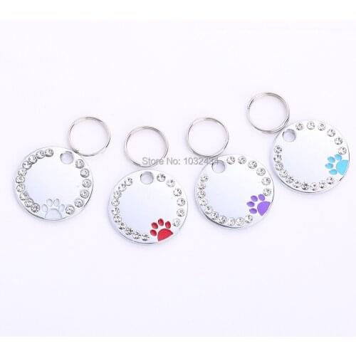 500pcs/lot Round Zink Alloy Stamping Blank Dog Tags Pendants Tone Tag Charms Fitting For Necklace Bracelet Making