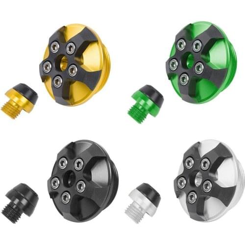 CNC Aluminum Engine Oil Filter Plug Cover Cap for Kawasaki Ninja 400 650 Vulcan S Versys 650 2015 2016 For Kawasiki Z650 2017