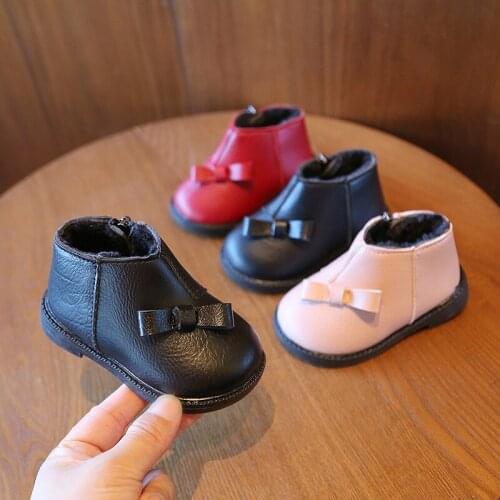 Baby Shoes Kids Snow Boots Autumn Winter Casual Keep Warm Plus velvet Soft Bottom Ankle Boots Childrens Toddler Shoes 0-2 Years