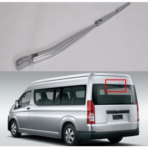 For Toyota HIACE 2019 2020 Car Rear Rain Wiper Cover Trim Exterior Auto Accessories Styling