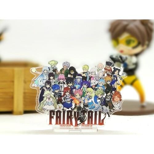 Love Thank You Fairy Tail union family acrylic stand figure model plate holder cake topper anime comic