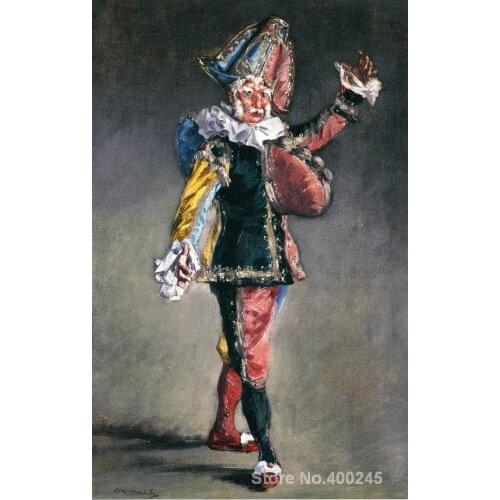 Art gallery Polichinelle by Edouard Manet oil on canvas Handmade High quality