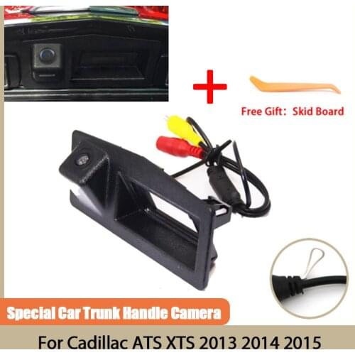 Car Trunk Handle Camera CCD full HD Night Vision wireless Rear View Camera high quality For Cadillac ATS XTS 2013 2014 2015
