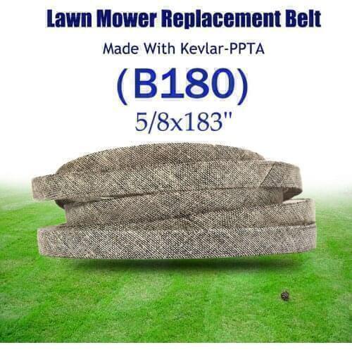 Make with Kevlar Mower Belt Triangle Belt 5/8x183" B180 V-belt Replacement Belt 510201301 For AYP MKFLGBB2-B180R62