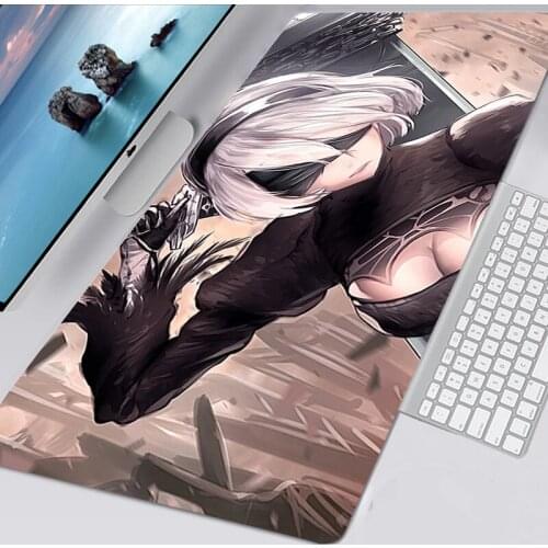 Cute NieR Automata Mousepad Pc Gaming Accessories Non-slip Mouse Pad Gamer Tappetino Mouse Mausepad Keyboard Mat Tapis De Souris