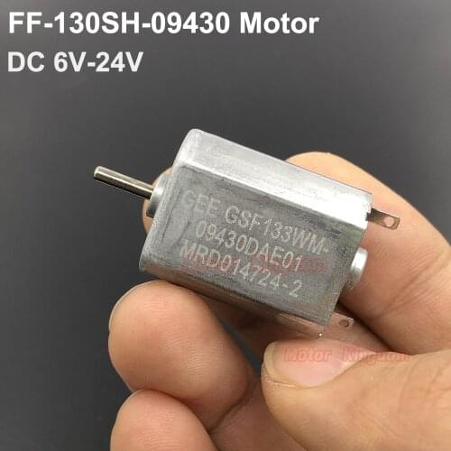 Mini 130 DC Motor FF-130SH-09430 12V~24V 14500RPM High Speed Strong Magnetic Precious Metal Brush Long Life Engine