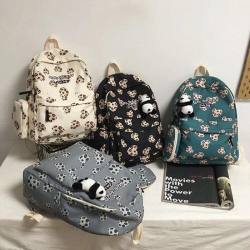 Fashion Casual Printed Unisex Backpack High-Quality Large-Capacity Backpack Woman Korean Style Simple Student Backpacks Women