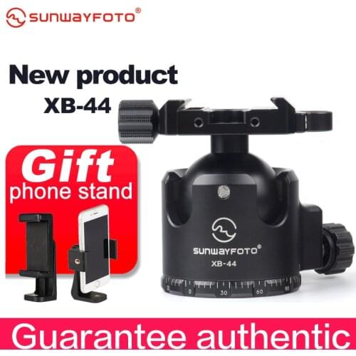 SUNWAYFOTO XB-44 Low-Profile Tripod head for DSLR Camera Tripode Ballhead Professional Monopod Panoramic Tripod Ball Head