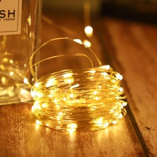 Christmas Decorations 2022 New Years Decor Garland 1-10M Copper Wire LED String Lights Christmas Tree Decoration Xmas Ornaments